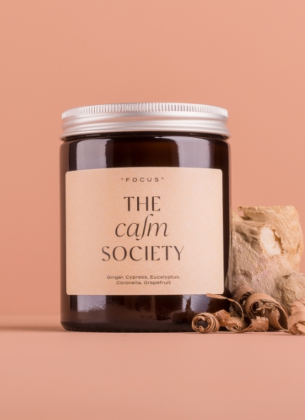 Focus Essential Oil Candle - The Calm Society - Candles With Essential Oils - Focus Candle